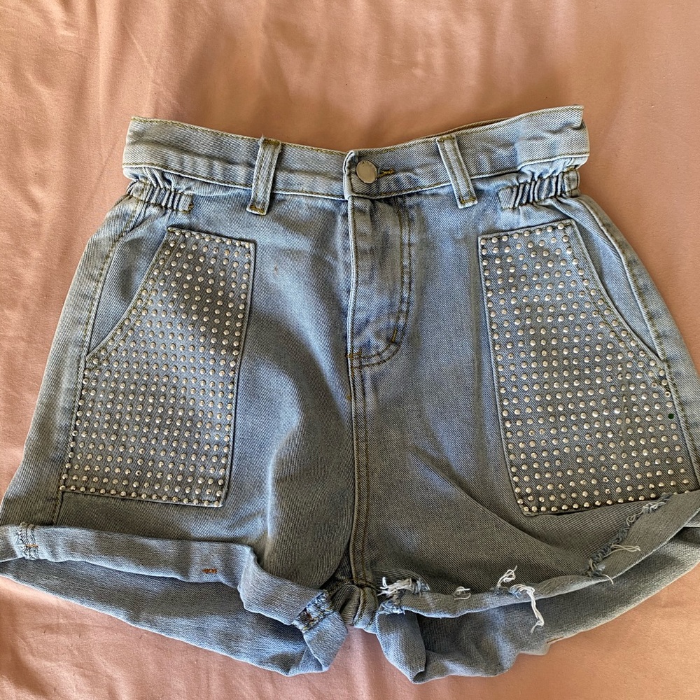 Denim shorts